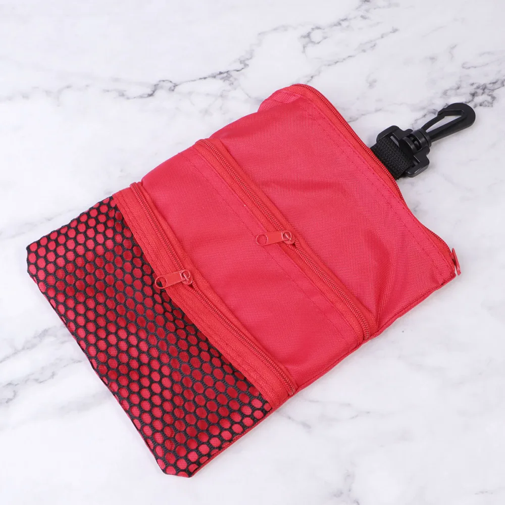 

2Pcs Portable Tee Storage Bag Pouch Holder Accessories (Black)