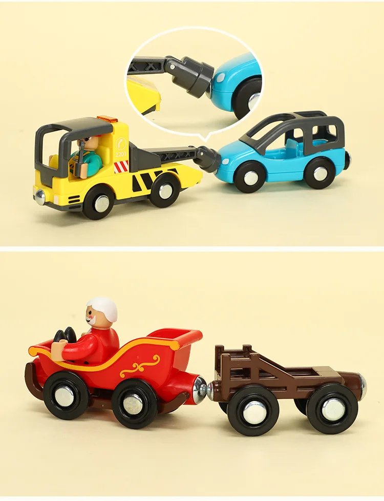 SAMOHTOY деревянный магнитный поезд самолёт деревянная железная дорога вертолет