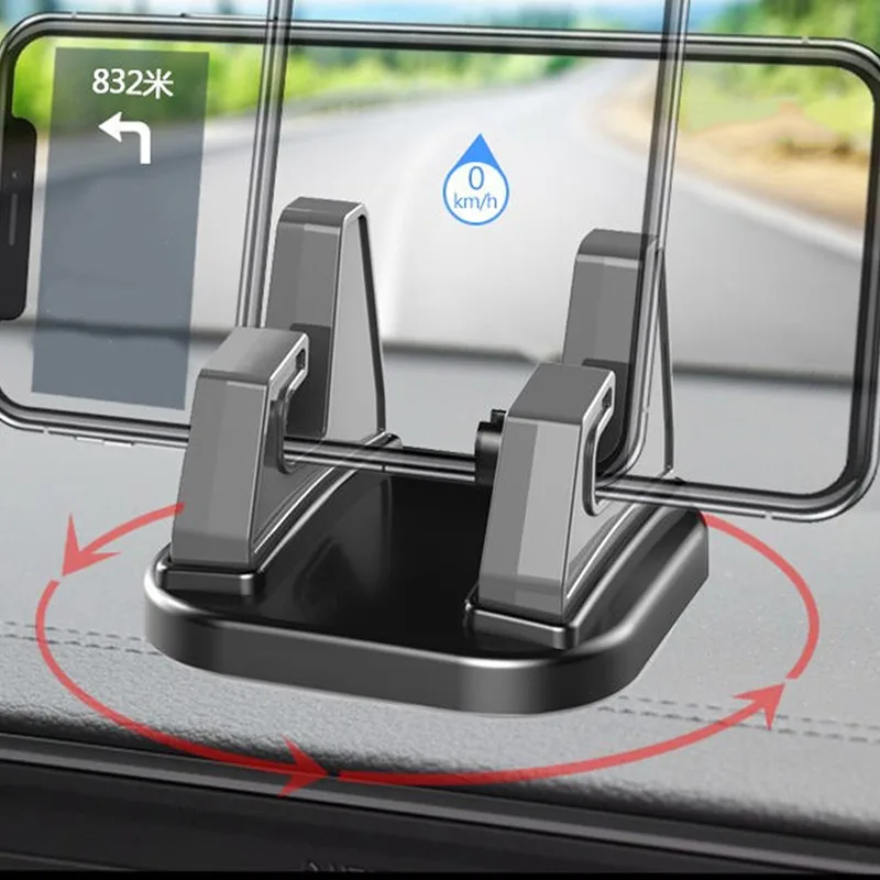 

Soporte de teléfono giratorio de 360 grados para salpicadero de coche, accesorio Universal de montaje para teléfono móvil