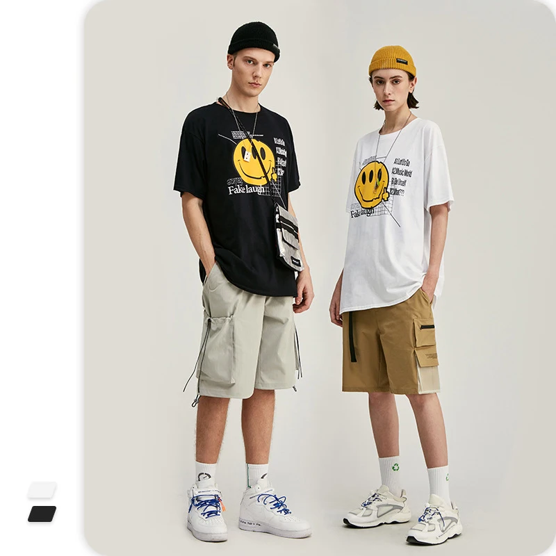 Мужская футболка с коротким рукавом VIMASS Повседневная летняя свободная из 100%