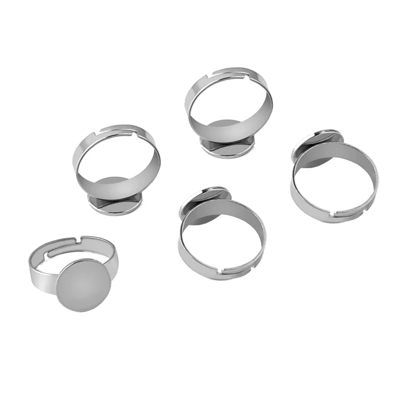 WIWI 5 шт./лот Регулируемые кольца из нержавеющей стали компоненты с плоским