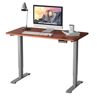 costway electric adjustable standing desk stand up workstation wcontrol teak hw67581tn