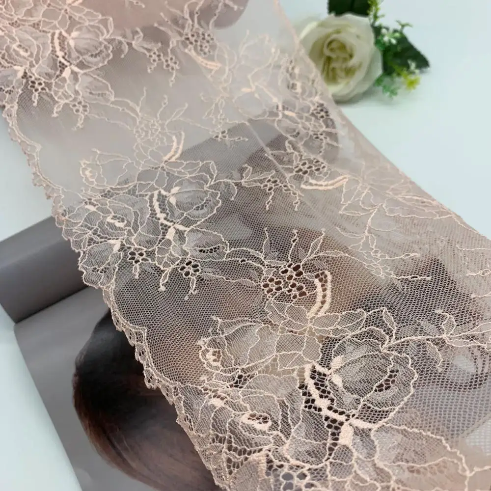 3 года/партия, 17,5-23 см, абрикосовый, оранжевый, розовый, стрейч, кружевная отделка для нижнего белья, тонкая, для шитья, рукоделия, одежда, ткань, кружево, одежда, аксессуар