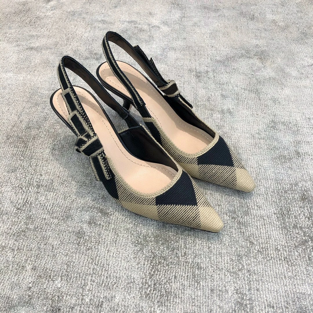 

prowow Women Fashion Color Embroidered Pumps Ladies Designer Brand Sandals Sheepskin Insoles Pointed Toe High Heels Shoes