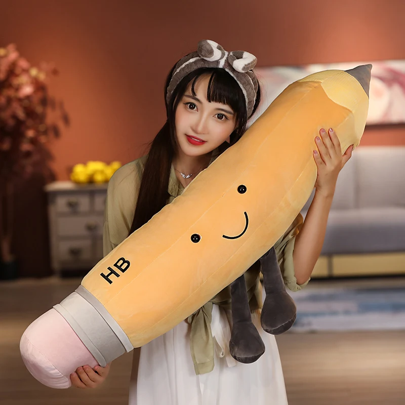 

Creative Cartoon Pencil Plush Toy Stuffed Ruler Pillow Cushion Soft Lovely Gift