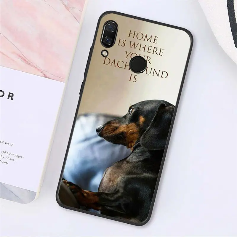 MaiYaCa милые животные Щенок таксы чехол для телефона Xiaomi Redmi8 4X 6A S2 Go Redmi 5 5Plus Note5 7 Note8Pro