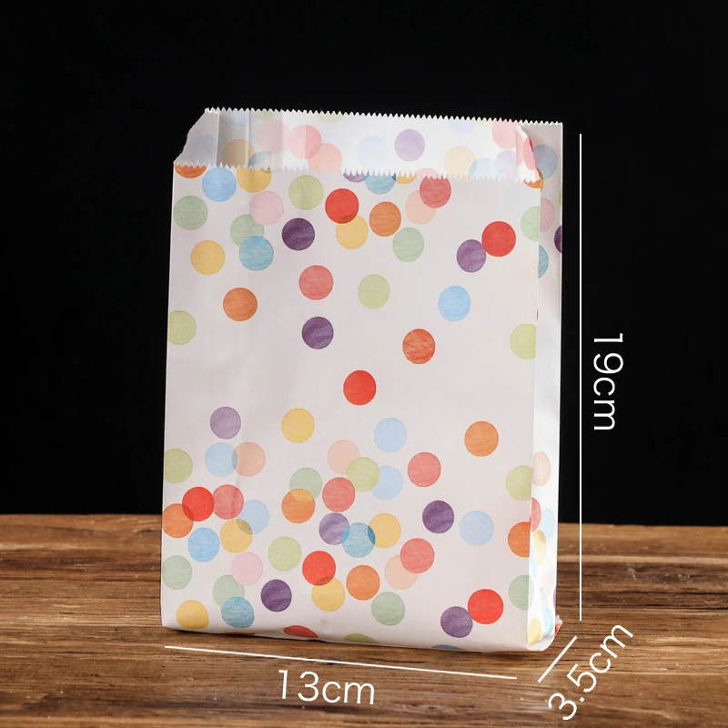 

100 Pcs High Quality Kraft Paper Bag Paper Bags Takeout Food Bags Oil Proof French Fries Fried Chicken Bread Hamburger Burrito