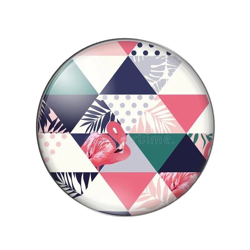 Фотокабошон из полихромированного стекла с плоской задней стороной ZB0543 |