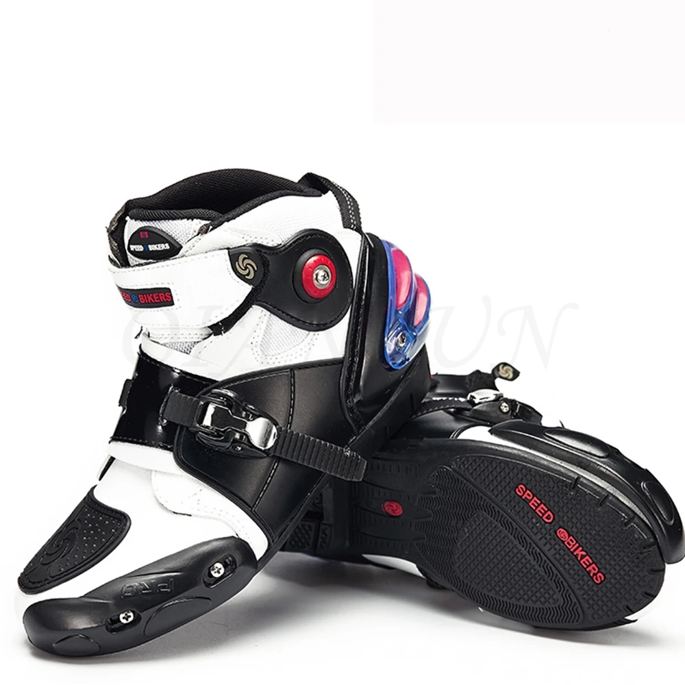 Мотоциклетные ботинки для мужчин и женщин водонепроницаемая обувь скоростных
