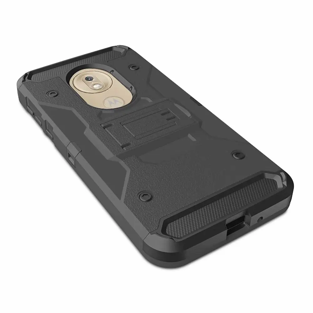 Для Motorola Moto G7 power case сверхмощный ударопрочный Прочный чехол-гибрид чехол с зажимом для ремня чехол для Moto G5/E4 Plus