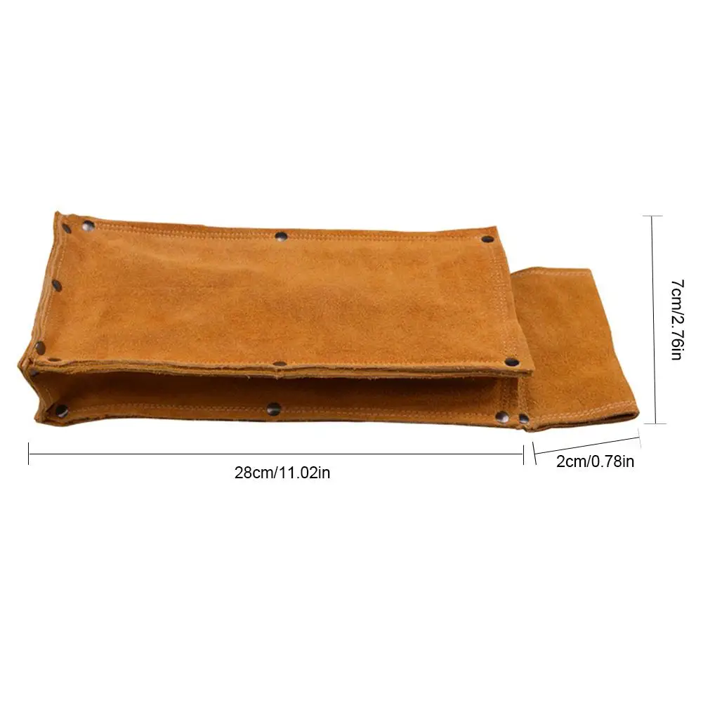 

Electrode Holder Welding Rod Storage Bag Wear-resistant Flame Retardant Anti-cutting Leather Hardware Cowhide Tool Waist Bag
