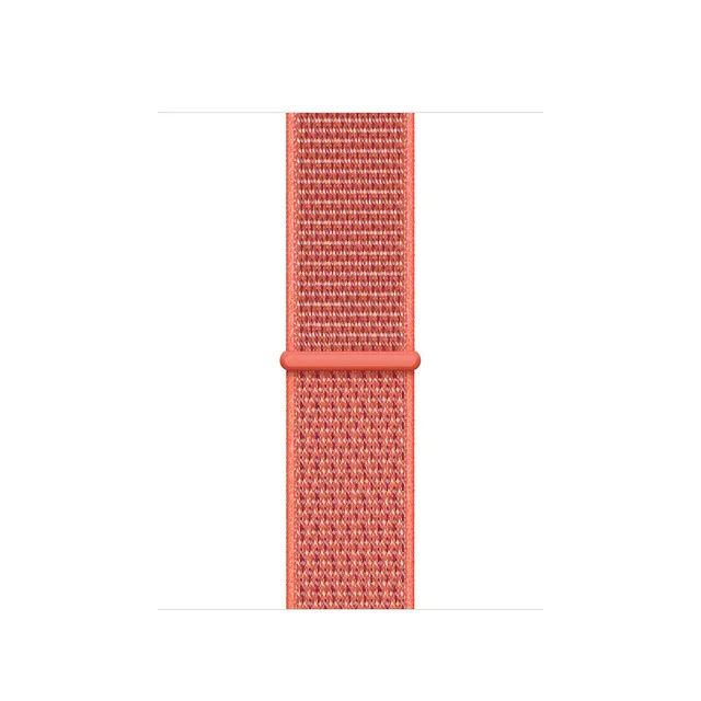 Nectarine UEBN нейлоновая Спортивная петля для Apple Watch Series 4 44 мм 40 мм ремешок для часов браслет ремешок для iwatch 4 42 мм 38 мм ремешки для часов - Цвет ремешка: Nectarine