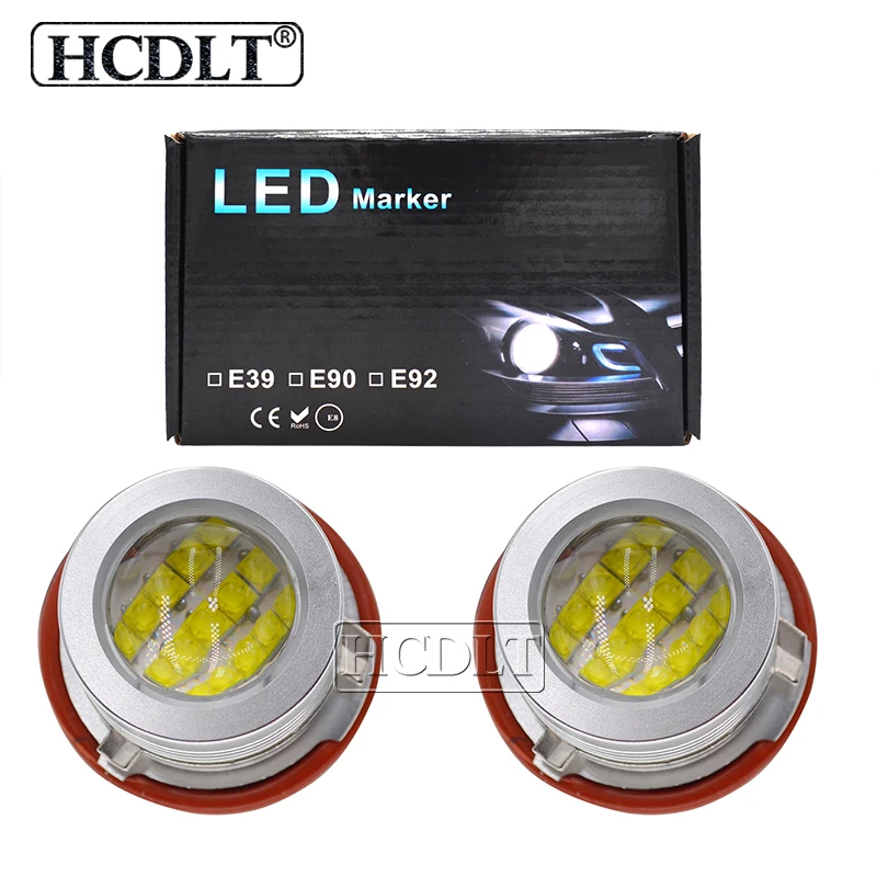 HCDLT комплект из 2 предметов рост от 90 Вт Светодиодный фар Ангельские глазки лампы