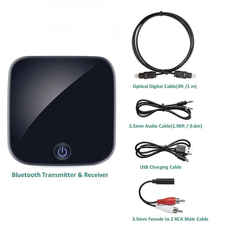 VTIN беспроводной приемопередатчик 2 4 ГГц Bluetooth 5 0 Оптическое волокно 3 мм AUX адаптер