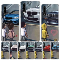 boy see sports car jdm drift phone case for huawei p50 pro p40 p30 lite p20 p10 coque mate 10 lite 20 30 pro 40 cover capa shell