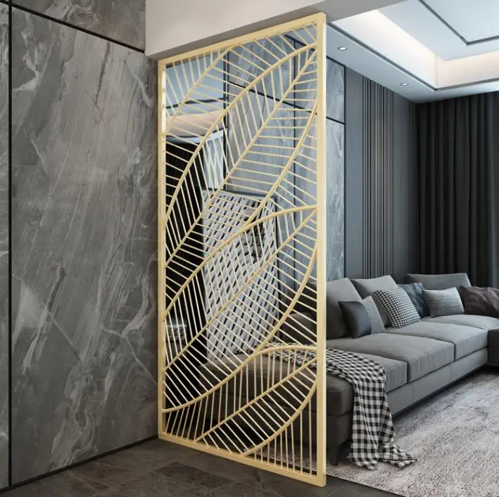 

Living room decoration partition screen small apartment bedroom clothing store entrance leaf hollow screen partition