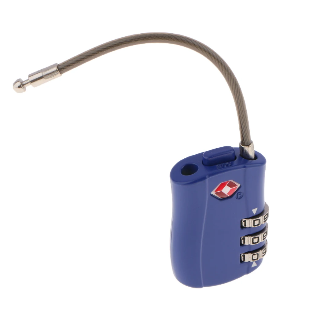 3-значный кодовый замок для багажа навесной чемодана Сброс пароля металлический