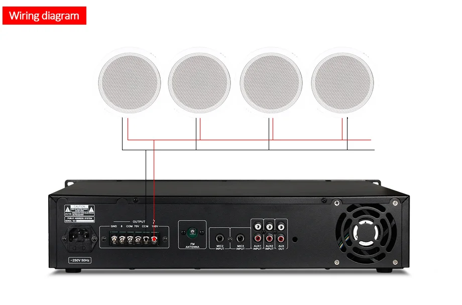 Oupushi MP-2180U высокомощный профессиональный усилитель вещания Многофункциональный Bluetooth усилитель Поддержка дистанционного управления