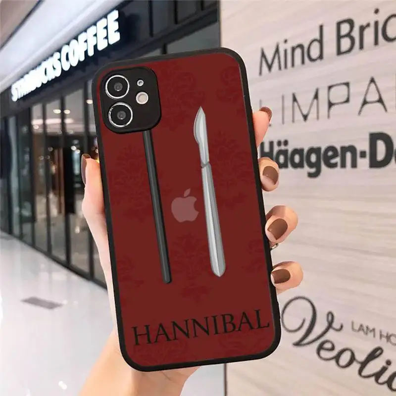 

Hannibal eat the rude Phone Case Matte Transparent for iPhone 7 8 11 12 s mini pro X XS XR MAX Plus cover funda