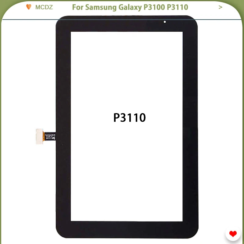 

New Touch Screen For Samsung Galaxy P3100 P3110 Front Renewal Part Touch Panel Replacement LCD front glass Touch Sensor
