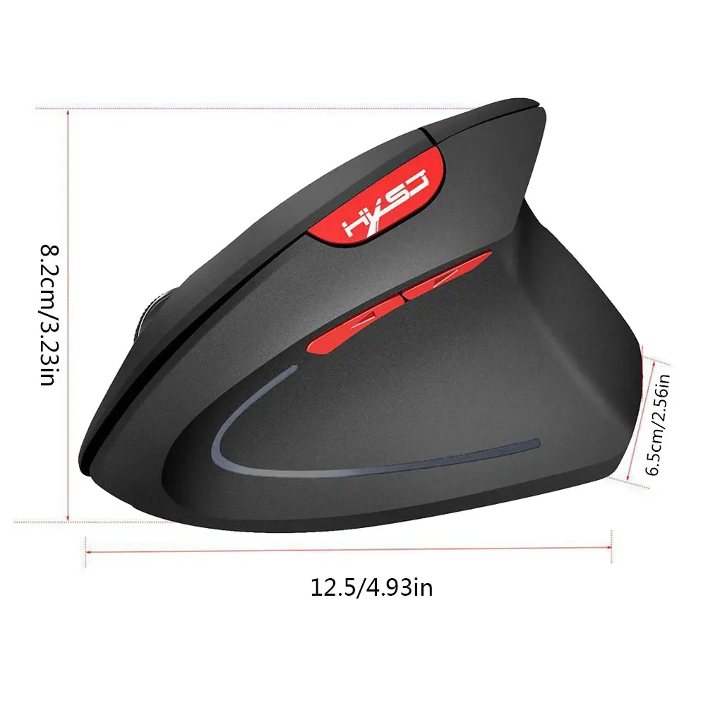 

2.4G Wireless Mouse Vertical Ergonomic Wireless Mice With USB Receiver 2400DPI 6 Buttons Optical Gaming Mouse for PC Computer
