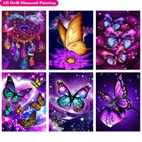 full square diamond zipper bag pour glue animal ab diamond painting kits butterfly and flower diamonds embroidery home decor