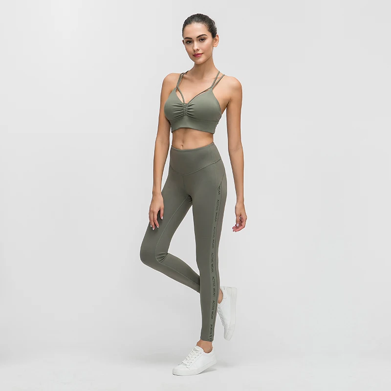 Женские спортивные Леггинсы с высокой талией эластичная лента по бокам пэчворк