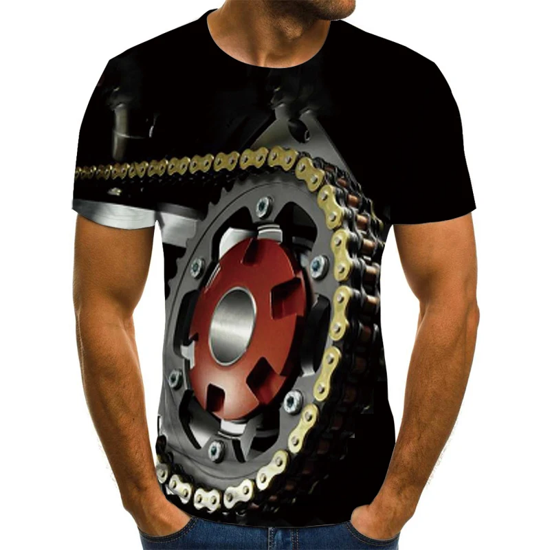 

Summer Men's T-shirt Short Sleeve T-shirt Men's O-neck Top 3D Printing T-shirt