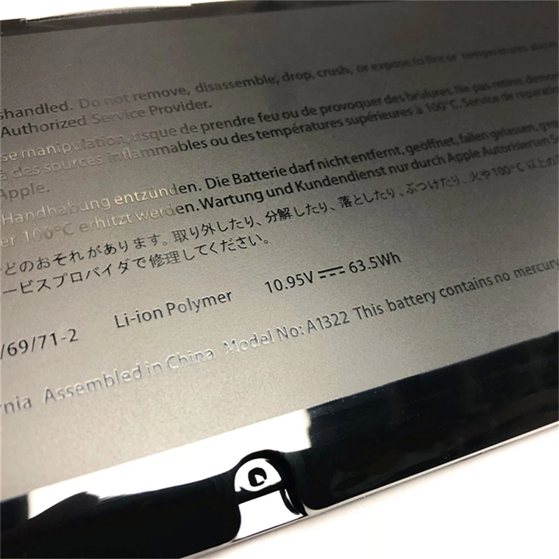 Аккумулятор CSMHY NEW 65,5 Втч 10,95 В для ноутбука A1322 для Apple MacBook Pro 13" A1278 2009 2010 2011 2012 года MB990/MB991/MC700/MC724 и др.