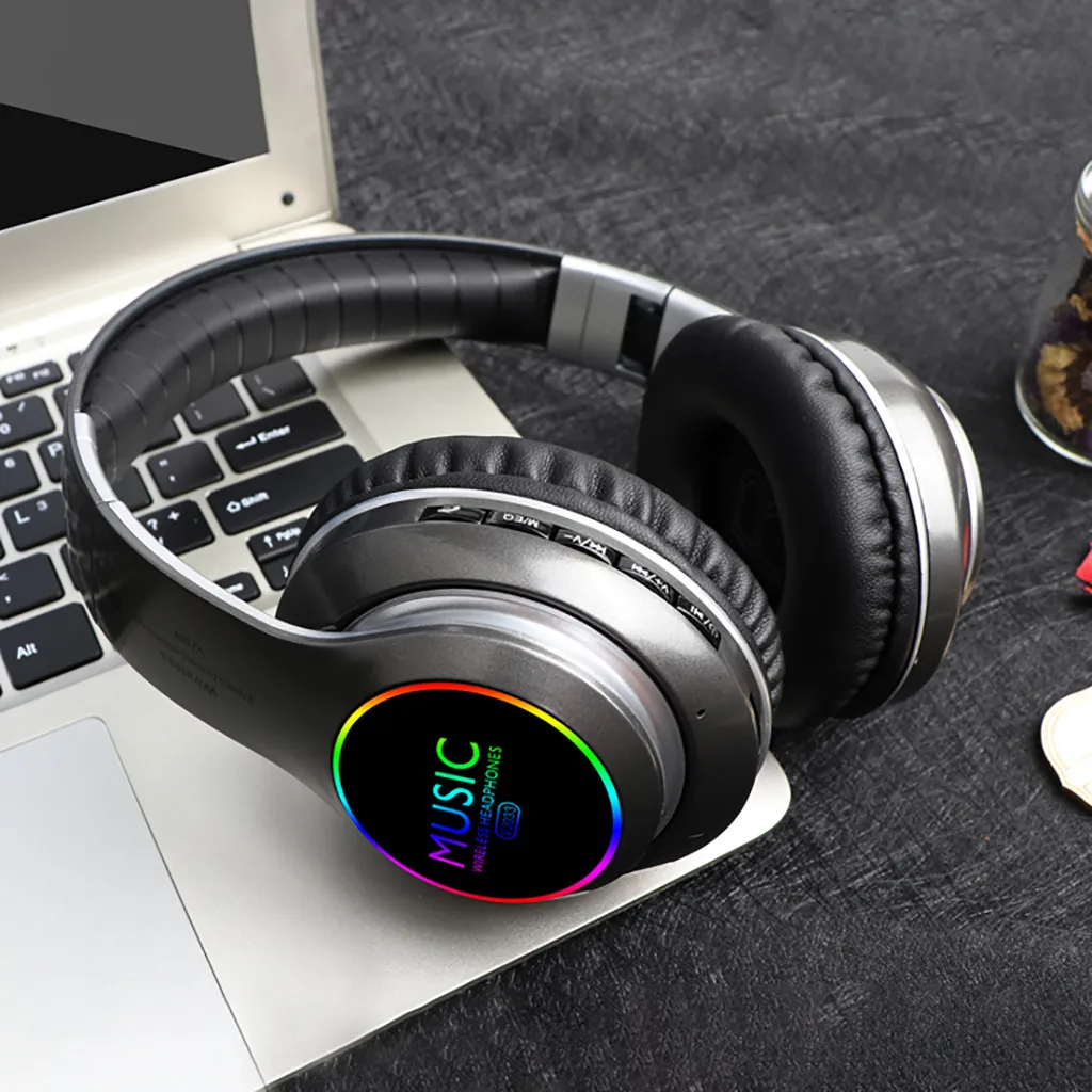 H25 новые светодиодные беспроводные Bluetooth наушники, складные активные Беспроводные наушники с шумоподавлением, гарнитура с микрофоном для телефона