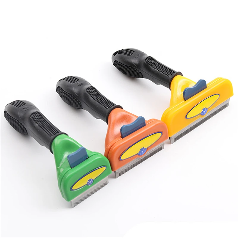 

Newest Comfortable Pet Hair Removal Comb Cats Dog Grooming Comb Puppy Kitten Hair Deshedding Trimmer Combs Pets Grooming Tools