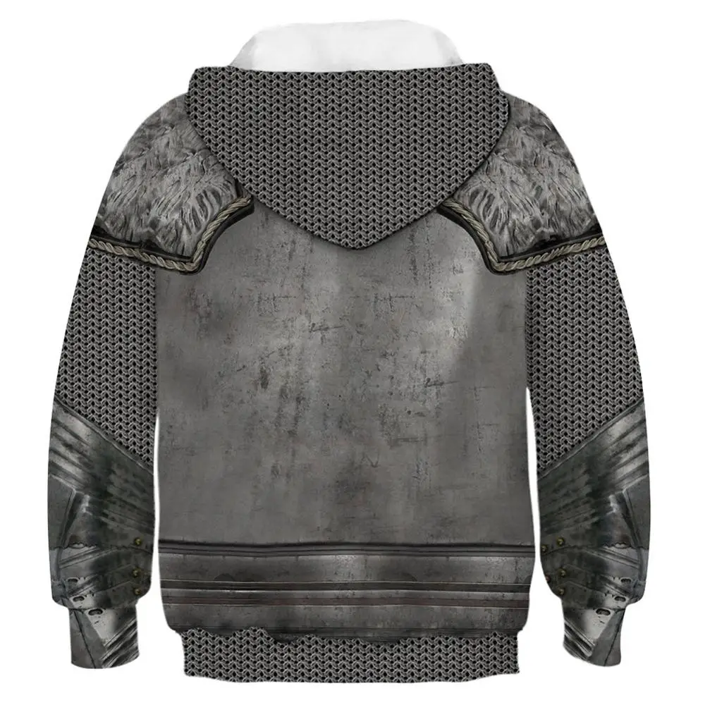 

Cross Hoodie Cosplay 3D Printed Sweatshirts Knight Hooded Hoodie Pullover Coat For Kids
