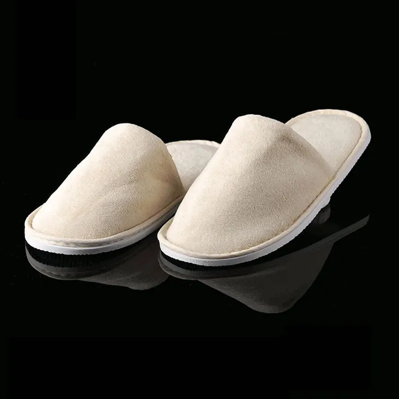 1Pair Home Shoes Guest Slipper Hotel Disposable Slipper Warm Home Slippers Unisex Comfort Flip Flop Four Seasons Loafer Slippers