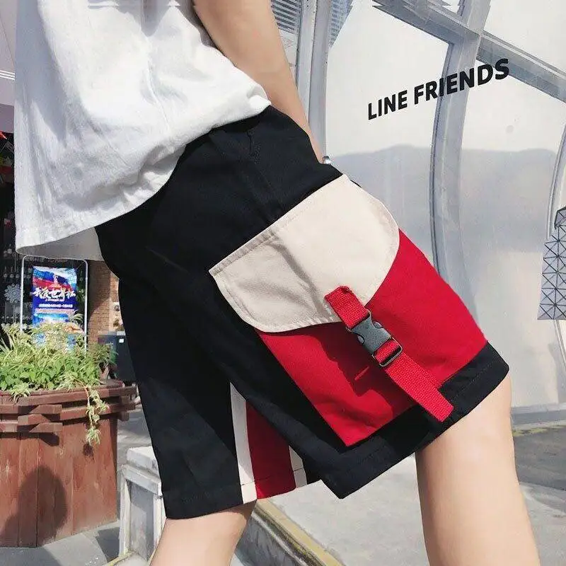 

Cargo Shorts Men Hip Hop Summer Shorts Streetwear 2020 New Fashion Knee Length Short Joggers Casual Short Pants With Pockets