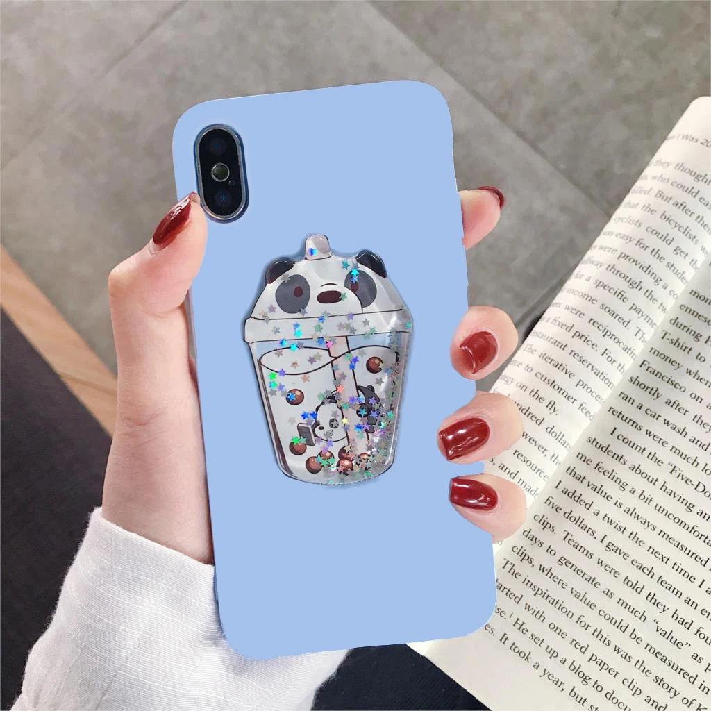 3D Прекрасный чехол для телефона с чашкой напитков iPhone 11 Pro XS MAX XR 8 7 6S Plus Милый