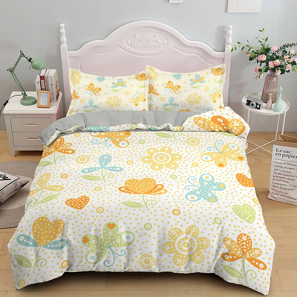 Muiltcolor бабочка цветок пододеяльник наволочка 2/комплект детской одежды из 3
