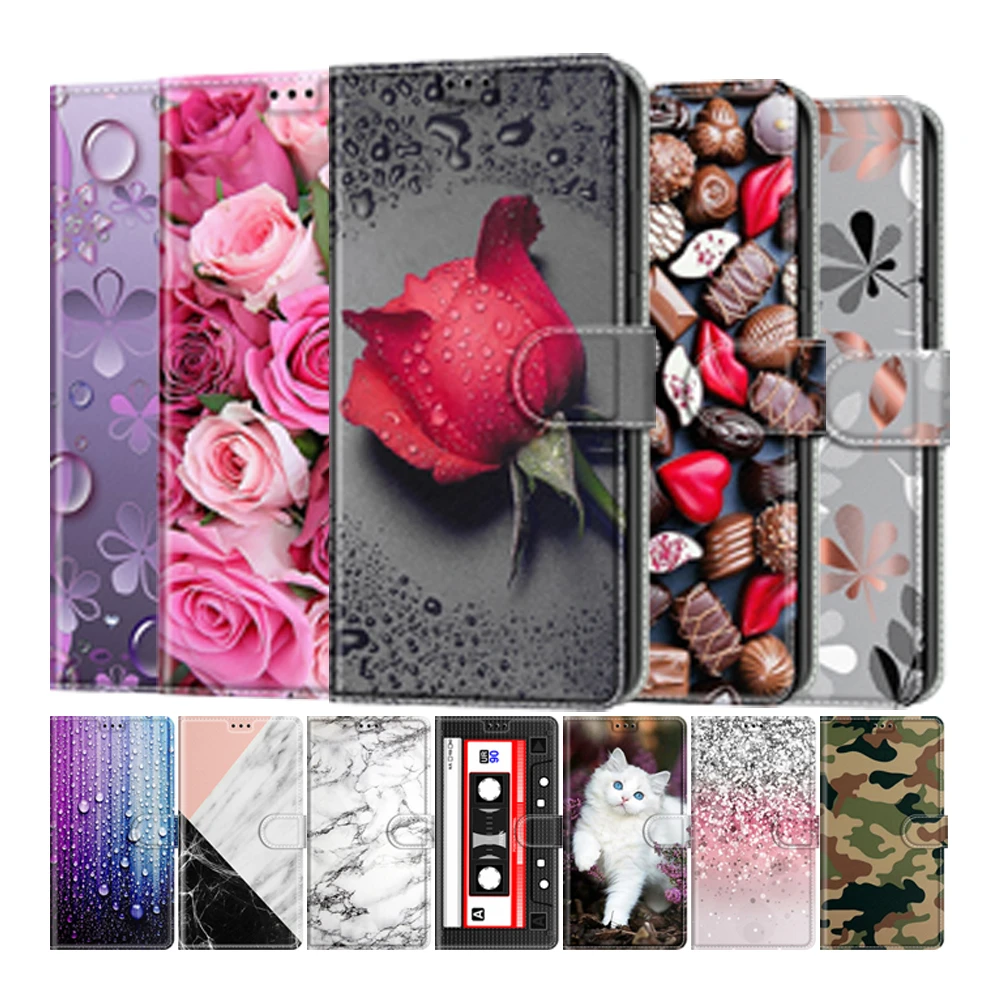 

Luxury Skin Leather Case For Huawei Y5 2019 Honor 8 9 10 10X 20 Lite Nova 3E Stand Flip Wallet Card Slots Book Phone Cover Etui