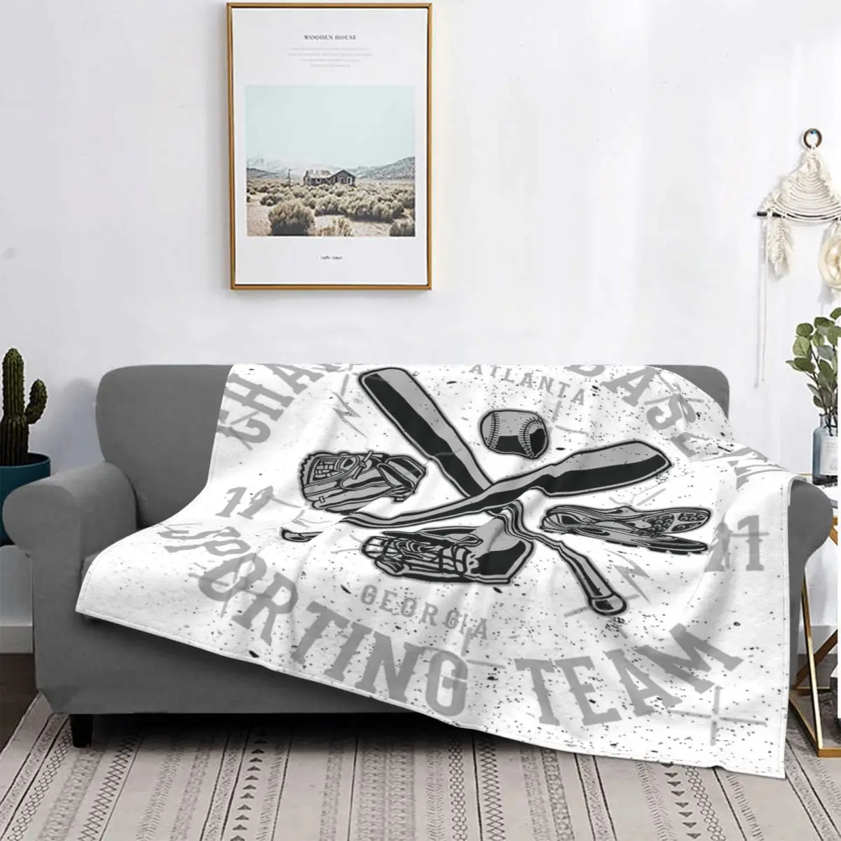 

Manta de campede beisbol, colcha a cuadros para cama, sofha, manta Kawaii