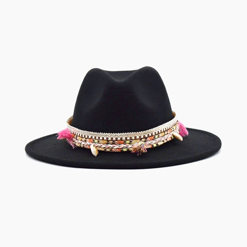 2020 Fashion Ladies Wool Blend Hat Spring And Autumn National Wind Hat Gentleman Travel Gazz Hat Male Hat F12