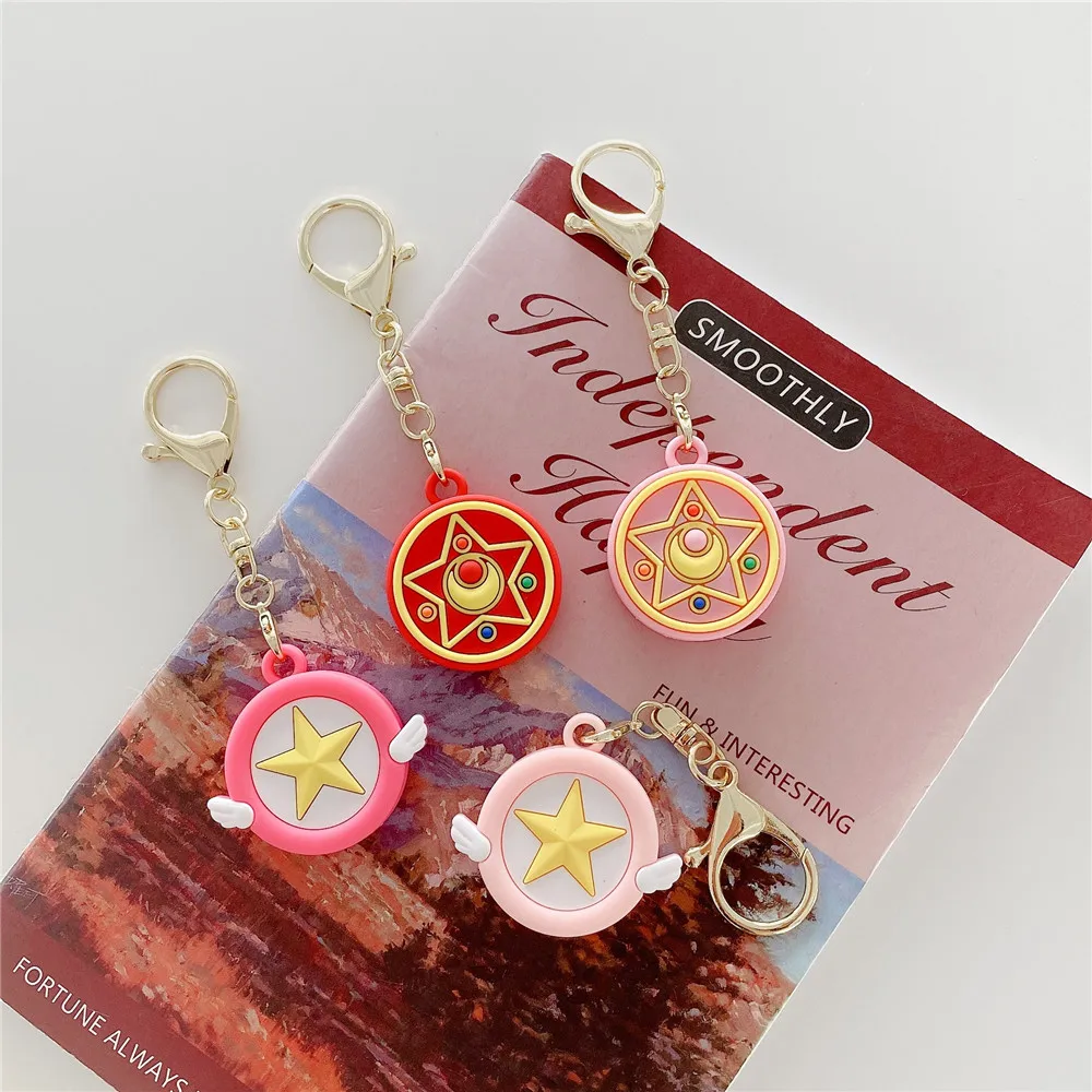 

Cartoon Collection Kawaii Soft Silicone Case For AirTag Keychain Keyring Biscuit man Case for AirTag Lovely Protective Cover