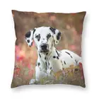 Наволочки для диванных подушек с изображением милой далматинской собаки рисунок питомца декоративные Квадратные наволочки с изображением животных 45x45