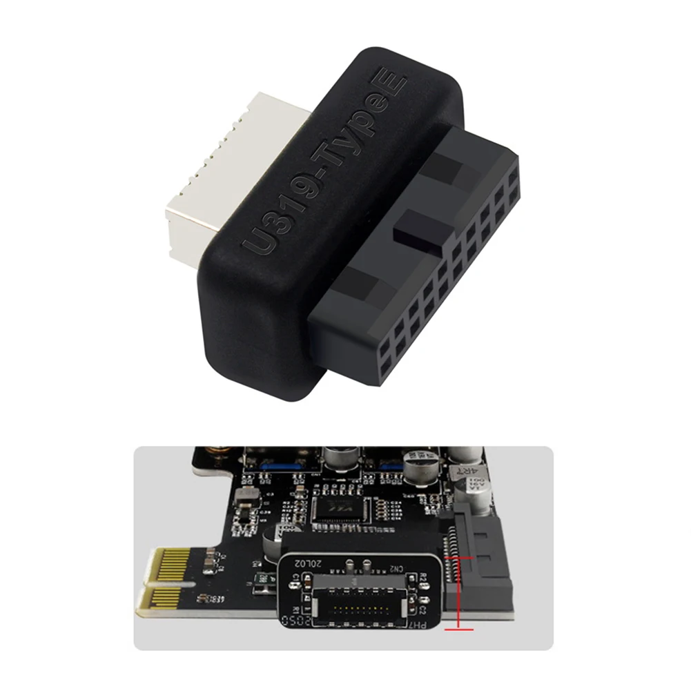 USB-адаптер с разъемом USB 3 0 19P/20P на фото 90 градусов | Компьютеры и офис