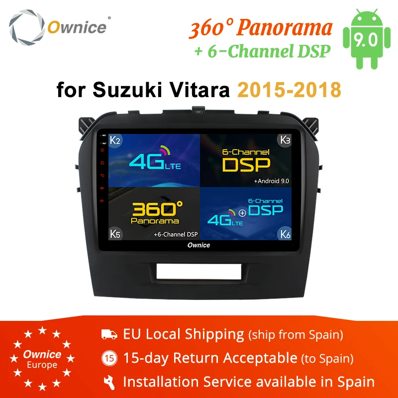 Ownice K3 K5 K6 для Suzuki Vitara 2015 2016 Android 9 0 автомобильный проигрыватель с радио и GPS