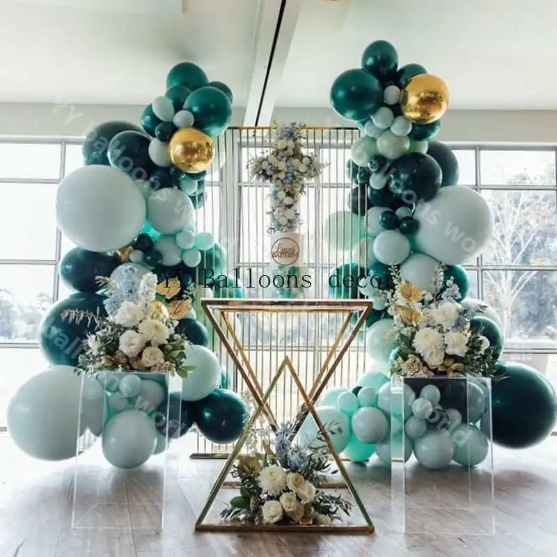 218 шт s арочный комплект слой Maca Tiffany синий пастельный латекс Темно-Зеленый День