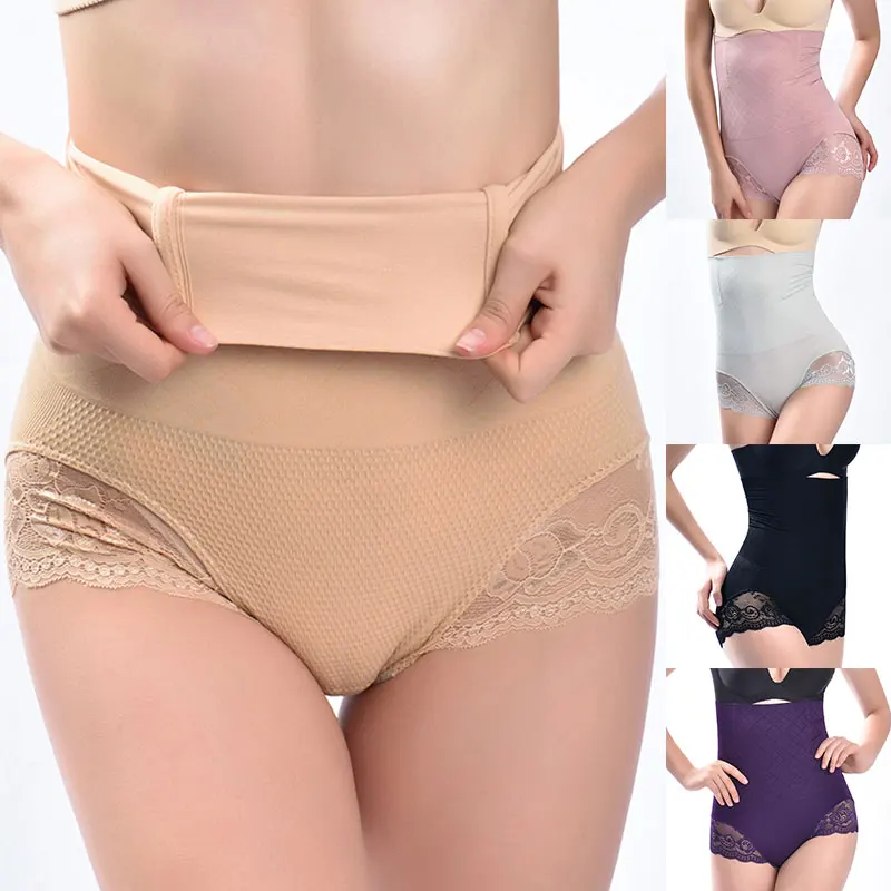 

Belly Belt Waist Trainer Body Shaper Elastic Tummy Control Underwear Slimming Solid Color High Waisted