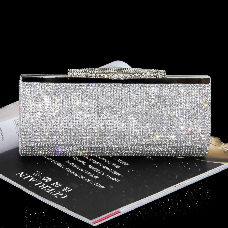 

Ladies Clutches Evening Bags Crystal Bling Handbags Wedding Party Purse Fashion Womens Bags Wallet Clutch Bag