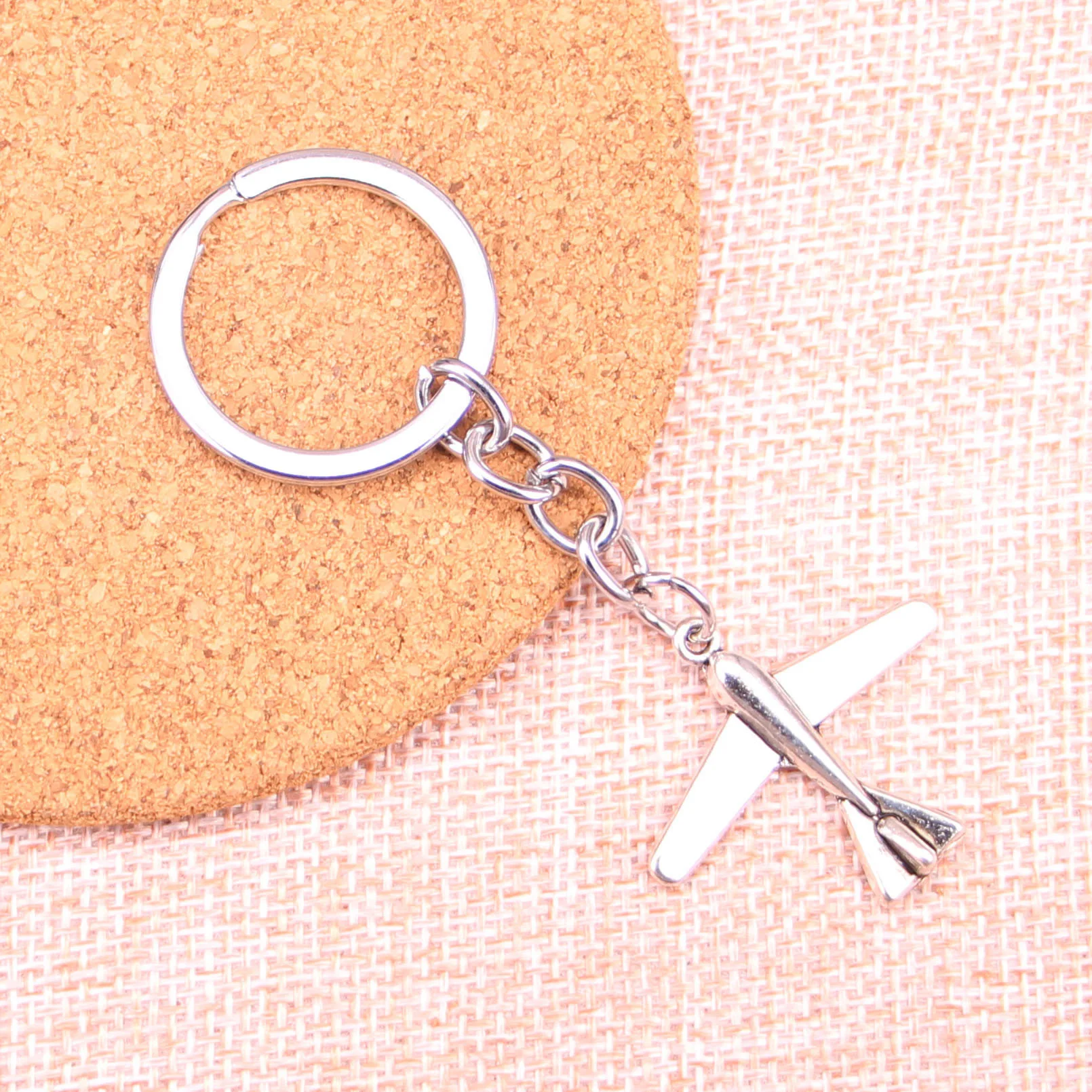 Fashion 29*32mm plane airplane Keychain For Bags Small Gift Key Chain Jewelry Car Keyring Accessory | Chains