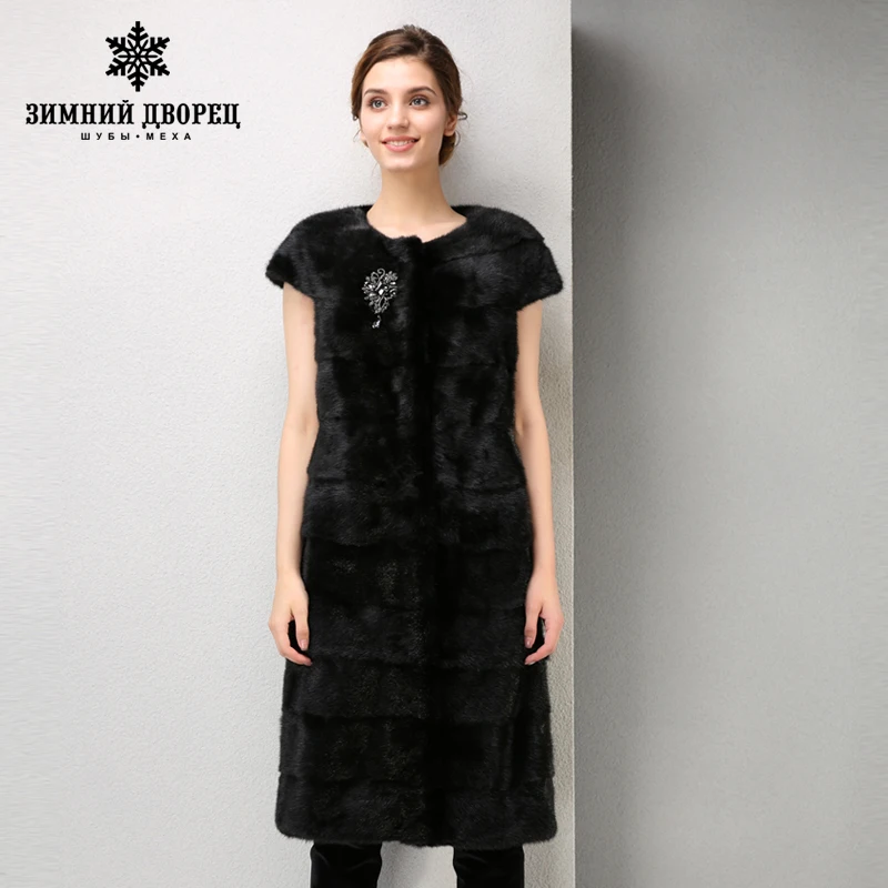 Модный женский жилет норки классическое натуральное ЗИМНИЙ ДВОРЕЦ|mink vest|mink fur