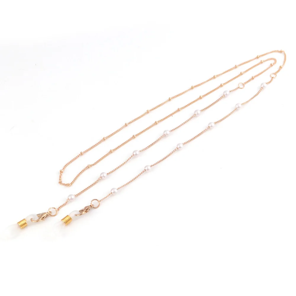 

Kid Women Glass Chain Face Mask Chain Necklace Strap Non-slip Eyeglass Holder Cord Neck Sunglass Strap Chain for Unisex Jewelry