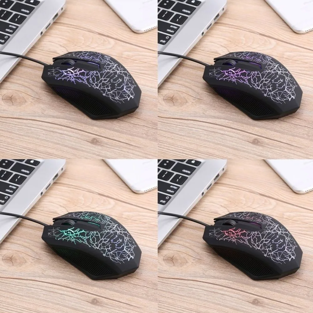 Проводная игровая мышь 3200 dpi светодиодный оптический 3 кнопки 3D USB Pro геймерские
